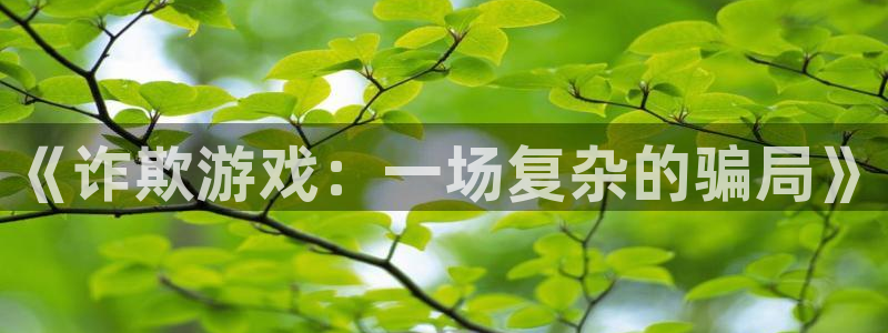 漫画喵趣漫画：《诈欺游戏：一场复杂的骗局》